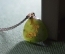 Кулон нефритовый "Ветвь цветущей сакуры". Нефрит, цепочка серебряная (52 см.). 