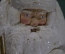Дед Мороз ватный, большой - 39 см.. Ватная игрушка. Мосгорпромсовет, 1950 год.
