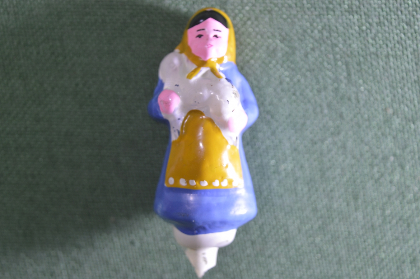 Купить Игрушка елочная стеклянная "Аленушка с козленком". Стекло ...