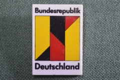 Знак, значок "Выставка ФРГ". Bundesrepublik Deutschland. Пластик.