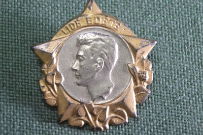 Знак, значок "Армия. Читательский. Юлиус Фучик". Lide Bdete ! Чехословакия.