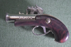 Игрушка пистолет миниатюрный под пистоны "Пират Pirate". СССР. #1