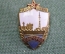 Знак значок "Новгород 1100 лет". Тяжелый металл, горячая эмаль. ЛМД. СССР.