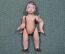 Кукла миниатюрная антикварная, пупс Голышок. Детская игрушка, куколка старинная, папье паше.  