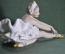 Статуэтка, фигурка фарфоровая "Балерина на разминке". Фарфор Шаубах, Schaubach Kunst. Германия.