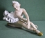 Статуэтка, фигурка фарфоровая "Балерина на разминке". Фарфор Шаубах, Schaubach Kunst. Германия.