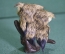Статуэтка настольная композиция "Сова совы". Натуральный мех кролика.