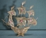 Сувенир интерьерный "Парусник, корабль, каравелла". Металл, скань, филигрань. 