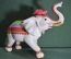 Статуэтка, фигурка "Слон большой, с цветком". Легкий композитный материал, Азия.