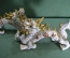 Статуэтки фарфоровые "Белые драконы" (2 штуки). Фарфор, позолота.