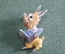 Значок детский "Ученый Кролик с книгой". Металл. 