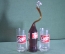 Стакан бокал "Coke" 2 штуки и необычная витая бутылка "Coca cola". Винтаж. Времен СССР.