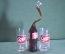 Стакан бокал "Coke" 2 штуки и необычная витая бутылка "Coca cola". Винтаж. Времен СССР.