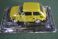 Машинка коллекционная "Fiat 126 P Фиат". Деагостини. Deagostini. Автолегенды. 1:43. Блистер.