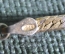 Цепочка серебряная "Бант бантик". Двухцветное серебро 925 проба. Италия.