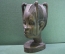 Статуэтка, бюст деревянный "Девочка с косичками". Дерево, Африка. 2,2 кг. Ручная работа.
