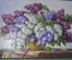 Картина "Сирень в коричневой вазе". Цветы. Автор Авдеев В. Холст, масло. 2004 год.