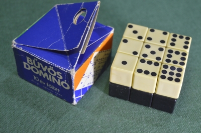 Игрушка конструктор Buvos Domino. Кубик Рубика, Бувос Домино, Венгрия, Politechnika, 1980 -е годы. 
