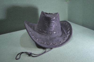 Шляпа ковбойская "Бык". Нубук. Замша. Реквизит. Испания.