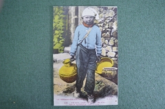 Открытка старинная "Живописная Нормандия. Типы. Ребенок". Франция. До 1917 года.