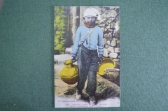 Открытка старинная "Живописная Нормандия. Типы. Ребенок". Франция. До 1917 года. #F9