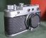Фотоаппарат "Зоркий - С". Пленочная фотокамера. N 57150090. Объектив Индустар-22 П. Коробка. СССР. 