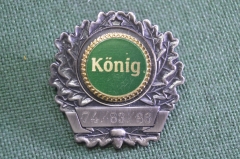 Знак, значок "Konig 74/83/86". Sorgel. Тяжелый металл.