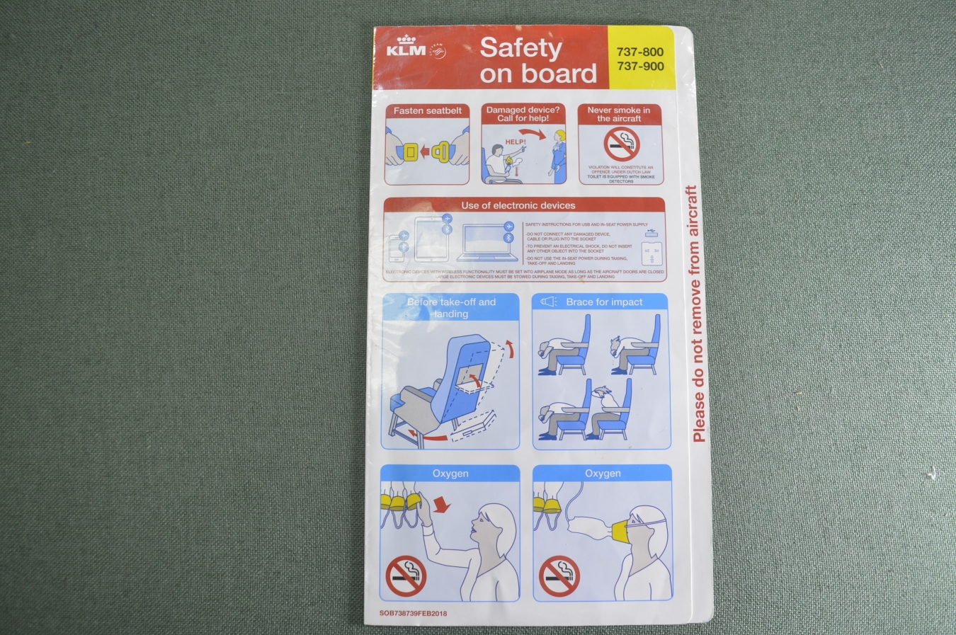 Купить Инструкция по безопасности Safety on board Авиакомпания KLM