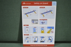 Инструкция по безопасности Safety on board Авиакомпания KLM Cityhopper Embraer E190
