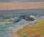 Картина «Берег моря». Автор неизвестен. Оргалит, масло.