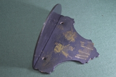 Полка полочка деревянная старинная "Мюр и Мерилиз". Роспись. Дерево. Царская Россия. #U