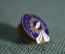 Знак, значок "Турист СССР". Туризм, палатка, компас. Тяжелый металл, эмали, винт.