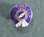 Знак, значок "Турист СССР". Туризм, палатка, компас. Тяжелый металл, эмали, винт.