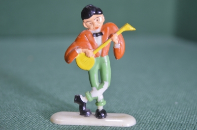 ЗАБРАТЬ Фигурка "Музыкант стиляга джаз". Колкий пластик. СССР.