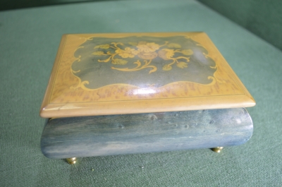 Шкатулка музыкальная "Sankyo". Бетховен. К Элизе. Дерево. Лак. Винтаж. Япония.