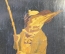 Панно настенное "Птица рыбак, рыбалка". Дерево, инкрустация. 19 век. Российская Империя