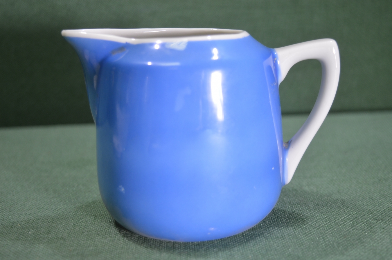 Купить Молочник сливочник фарфоровый. Голубой. Фарфор. Раменское ...