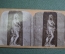 Стереопара старинная, стереофото "Ева, картина вилла Компо. Генуя, Италия". 