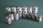 Изолятор  керамический. Большой лот 14 штук. Керамика. СССР. 1930-е годы.