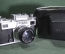 Фотоаппарат "Киев" с объективом Гелиос-103. Кофр. Чехол. СССР. #U