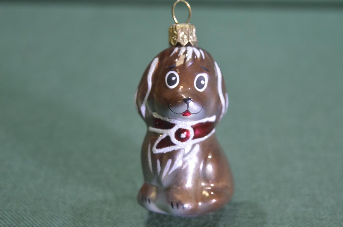 Купить Елочная новогодняя игрушка "Собака собачка". Стекло. в интернет ...