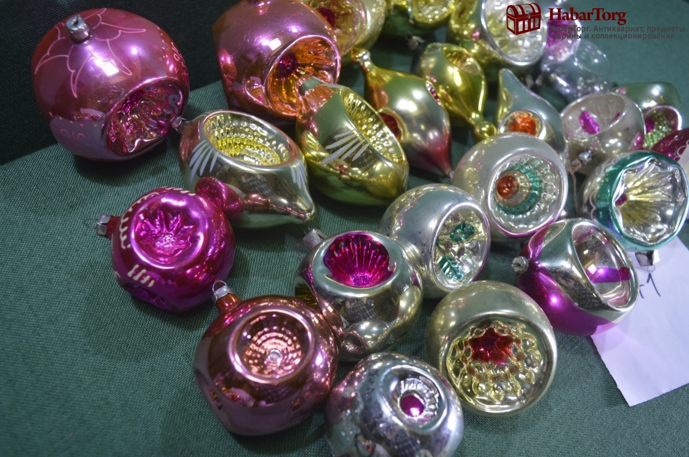 Купить Елочные новогодние игрушки, украшения. 25 штук. Фонари, фонарики ...