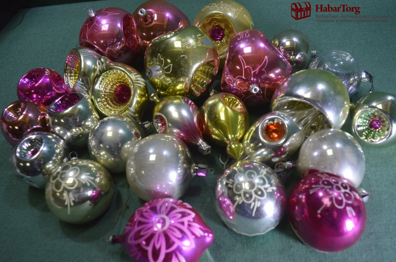 Купить Елочные новогодние игрушки, украшения. 25 штук. Фонари, фонарики ...