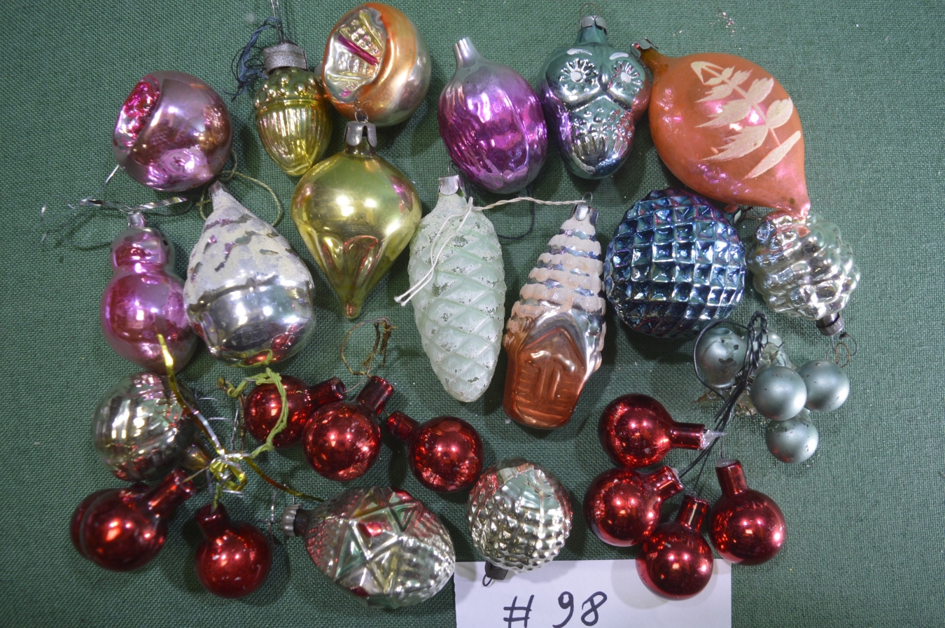 Купить Елочные новогодние игрушки, украшения. Ассорти. Стекло. Подборка ...
