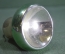 Елочное украшение, колокольчик серебристо-зеленый. Колокол 9 см. Стекло.