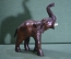Статуэтка, фигурка "Индийский слон". Папье-маше, кожа. #1