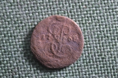 Монета Полушка 1768 года. Медь. Царская Россия.