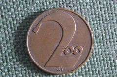 Монета 2 гроша 1924 года. Австрия. Groschen Osterreich.