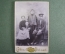 Фотография старинная "Семейство с тещей", кабинетная. 1912 год.