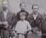 Фотография старинная "Муж, жена и 4 ребенка", кабинетная. Беловы. 